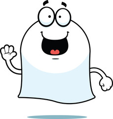 Cartoon Ghost Happy