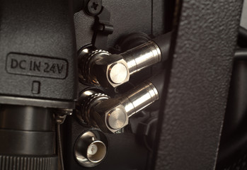 back part of HD camcorder 