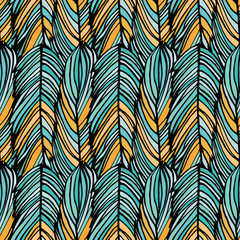 Abstract feather pattern - 69728362