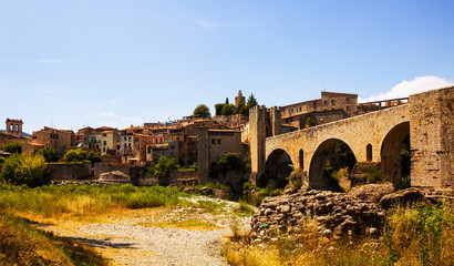 View of antique city. Besalu