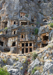 Fototapeta premium Ancient lycian tombs