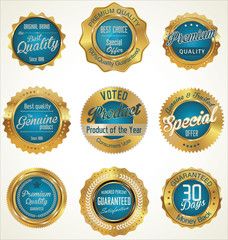 Golden Premium Quality Labels