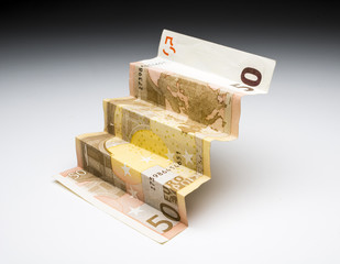 euros in the shape of scale
