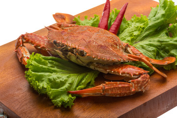 Boiled crab