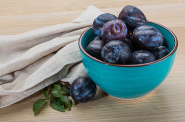 Ripe fresh plum