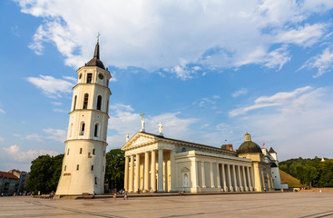 View of Vilnius Cathedral in Lithuania