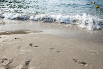 Footsteps in the sand