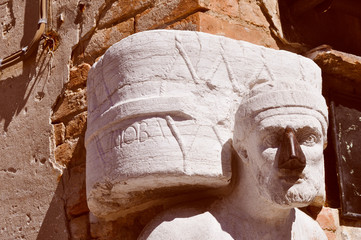 Ancient mask in Venice, Italy