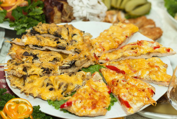 Meat chop with cheese