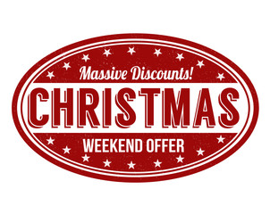 Christmas weekend offer stamp
