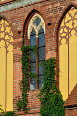 Fototapeta na wymiar Koenigsberg Cathedral, facade fragment