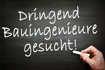 Fototapeta premium bauingenieure gesucht