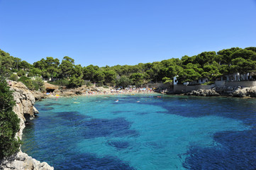 Fototapeta na wymiar Mallorca, Cala Rajada die Bucht von Cala Gat