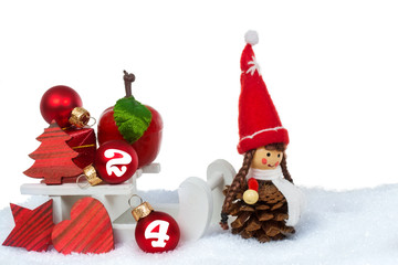 Weihnachtsdekoration Heiligabend