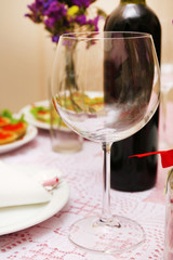 Restaurant table setting