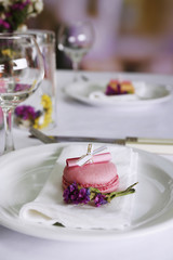 Restaurant table setting