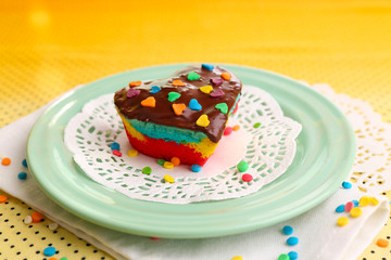 Delicious rainbow mini cake