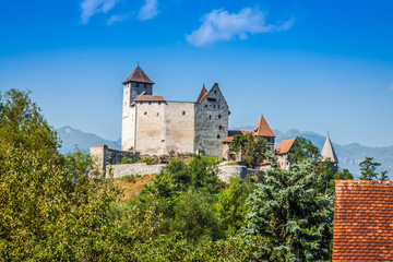 Fototapeta na wymiar Vaduz castle view, Lichtenstein