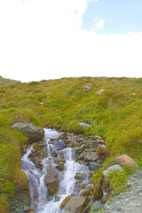 Waterfall in Val D'Ayas, Alps - Italy