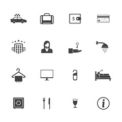 Hotel and travel icons