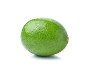 Lime on a white background.