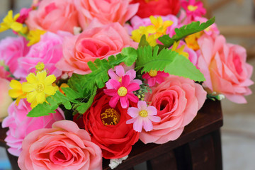 beautiful of rose artificial flowers