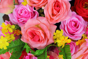 beautiful of rose artificial flowers