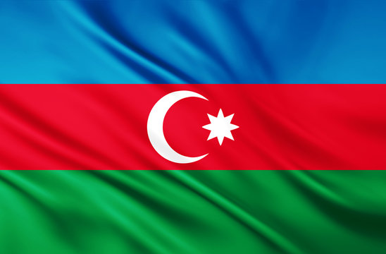 The National Flag of Azerbaijan
