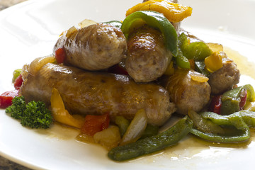 Sausage Onion and Peppers
