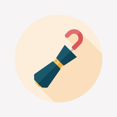 umbrella flat icon with long shadow