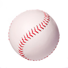 Baseball isolated on white. Ball with clipping path