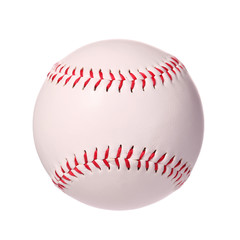 Baseball isolated on white. Ball with clipping path