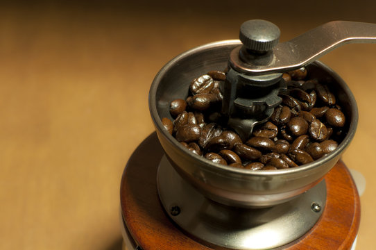 Coffee Grinder with coffee beans