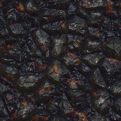 Dark mineral close up