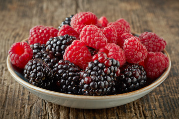 bowl of fresh berries