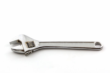 Silver Metal Monkey Wrench.