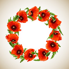 Wreath of Poppies