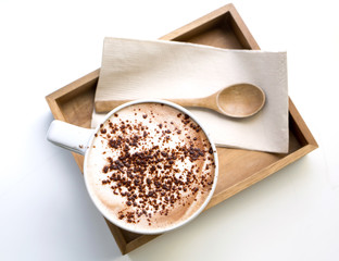 Cappuccino. Cup of Cappuccino Coffee