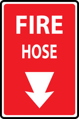 Fire hose reel sign