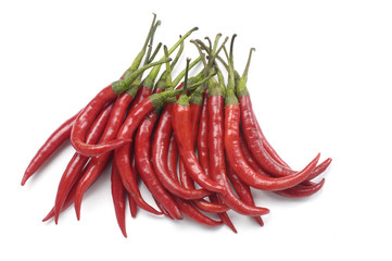 Red pepper isolated on white background