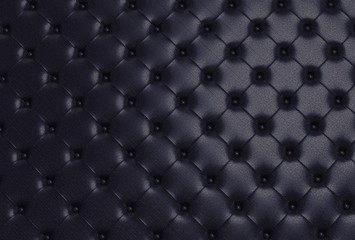 the black texture of the skin quilted sofa