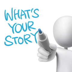 what is your story words written by 3d man