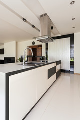 Luxurious kitchen in modern flat