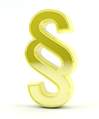 Paragraph symbol - Gold