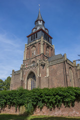 Fototapeta na wymiar Catholic church in the historic center of Kranenburg