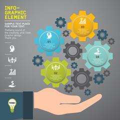 modern info-grapgic design, vector, template Big idea