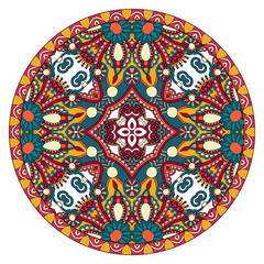 decorative design of circle dish template, round geometric patte