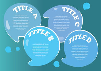 Water droplets layout