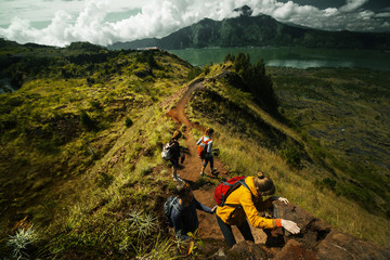 Obraz premium Hikers