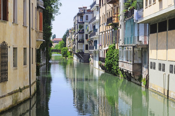 Fototapeta na wymiar Little river in Padua